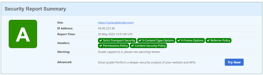 Google Safe Browsing Passed